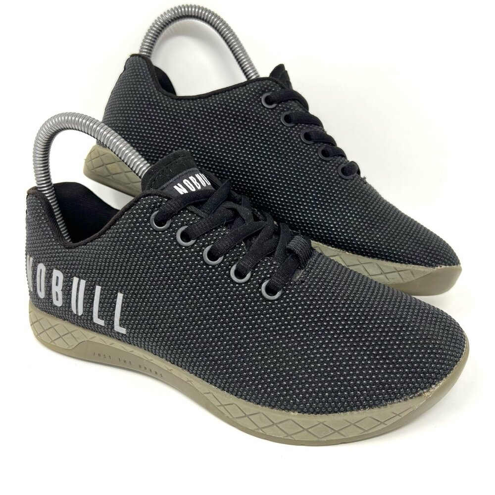 Nobull Womens Superfabric Crossfit Trainer Sz 6.5 Black Gym Shoe Workout Sneaker
